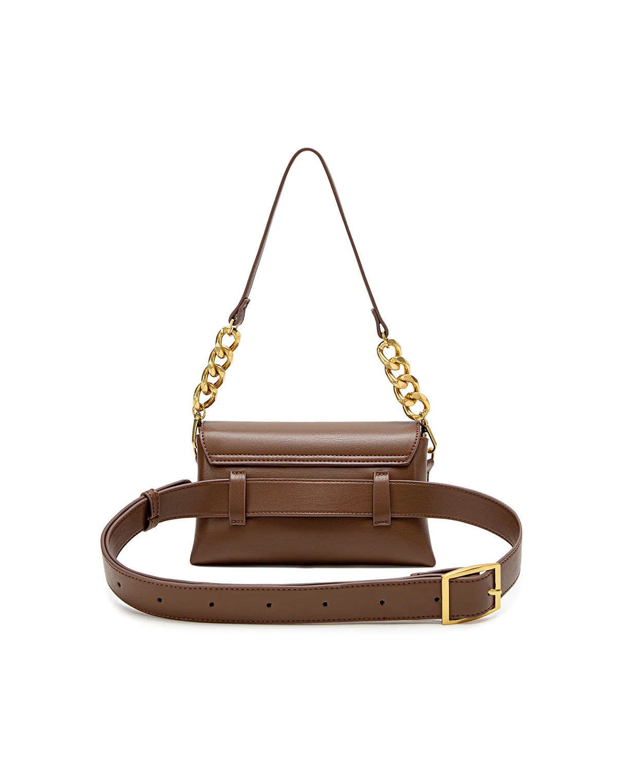 Pixie Mood Ruth Small Convertible Bag in Espresso Brown