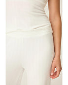 pointelle lounge pants in ivory