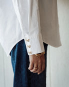 poplin blouse in white