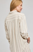 beige stripe blouse