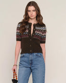 short sleeve knit cardi