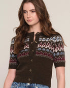 short sleeve knit cardi