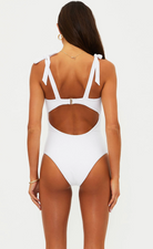 white onepiece swimsuit