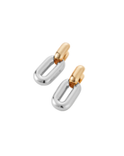 two tone link earring
