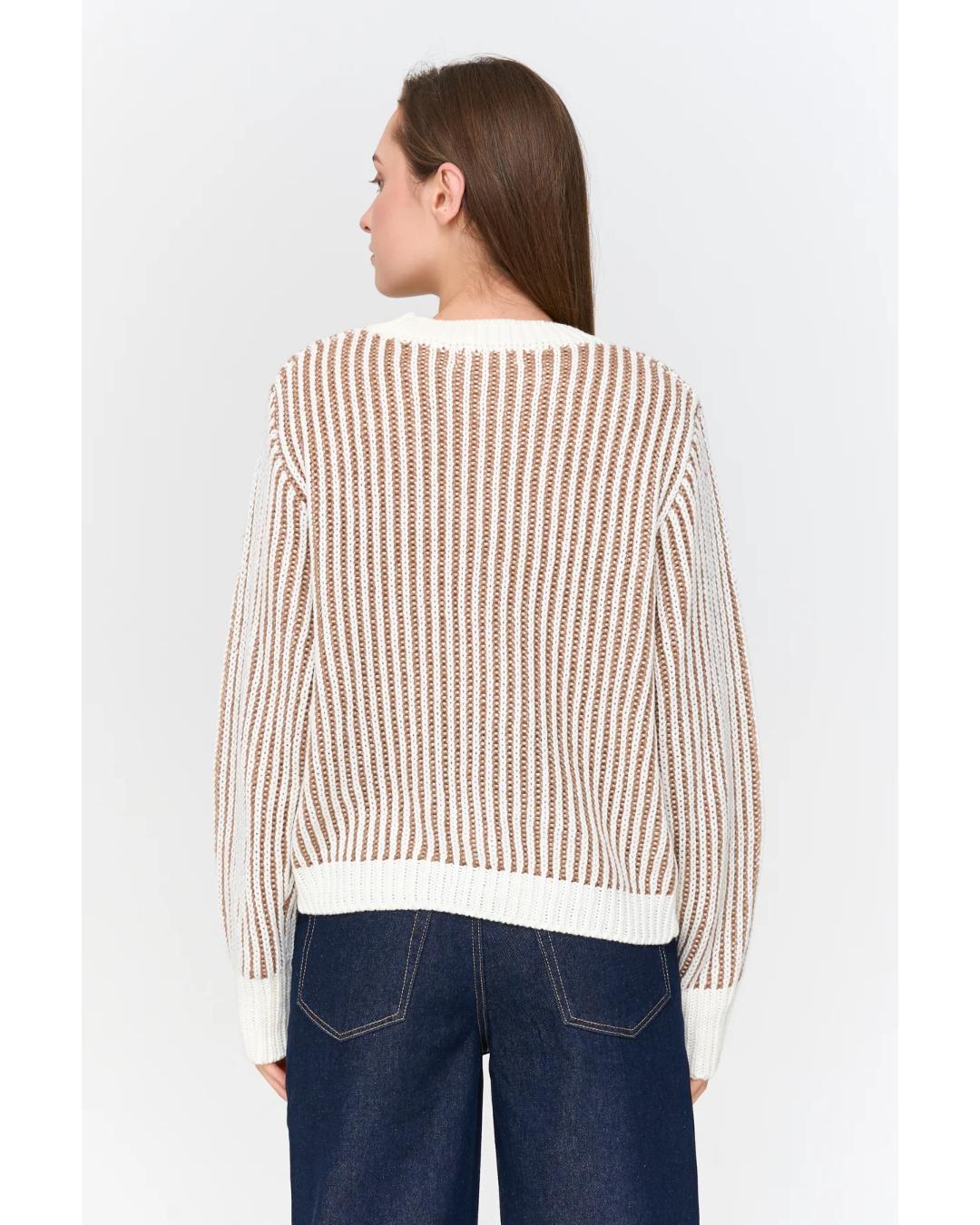 beige knit sweater