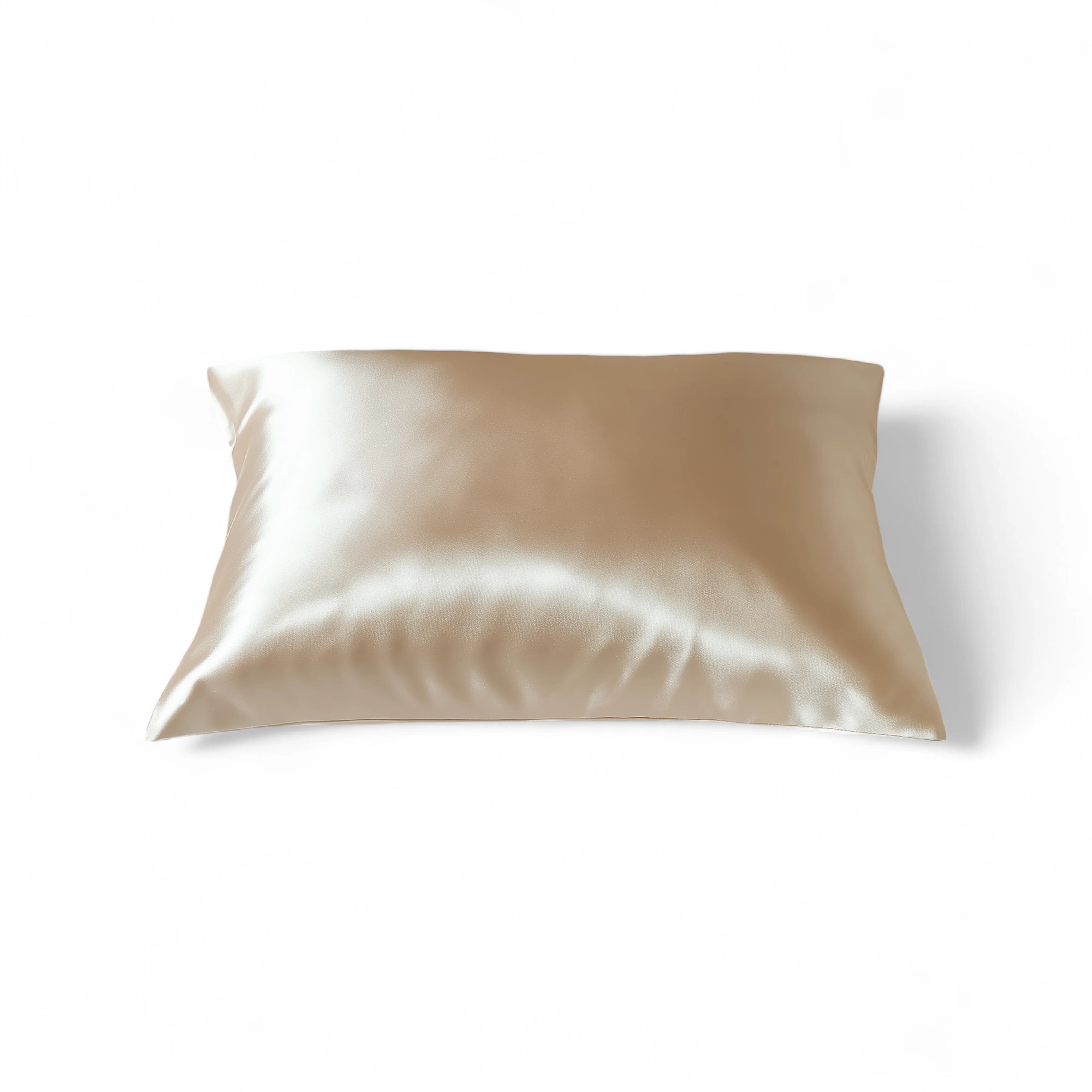 silk champagne colour pillowcase 