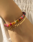 colorful beaded bracelet 