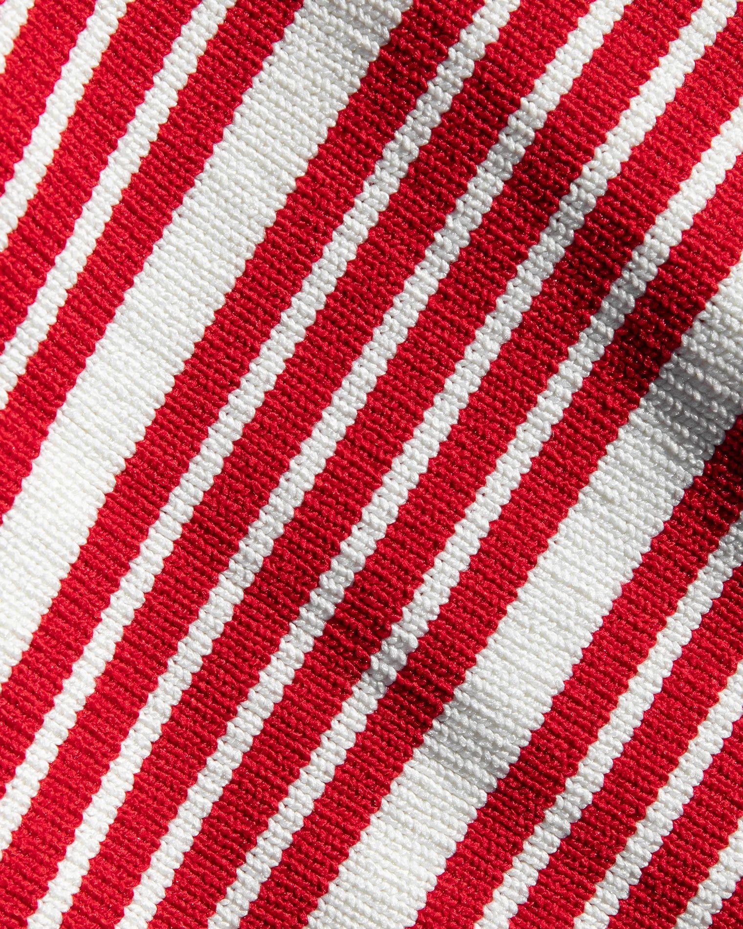 red and white stripe midi skirt