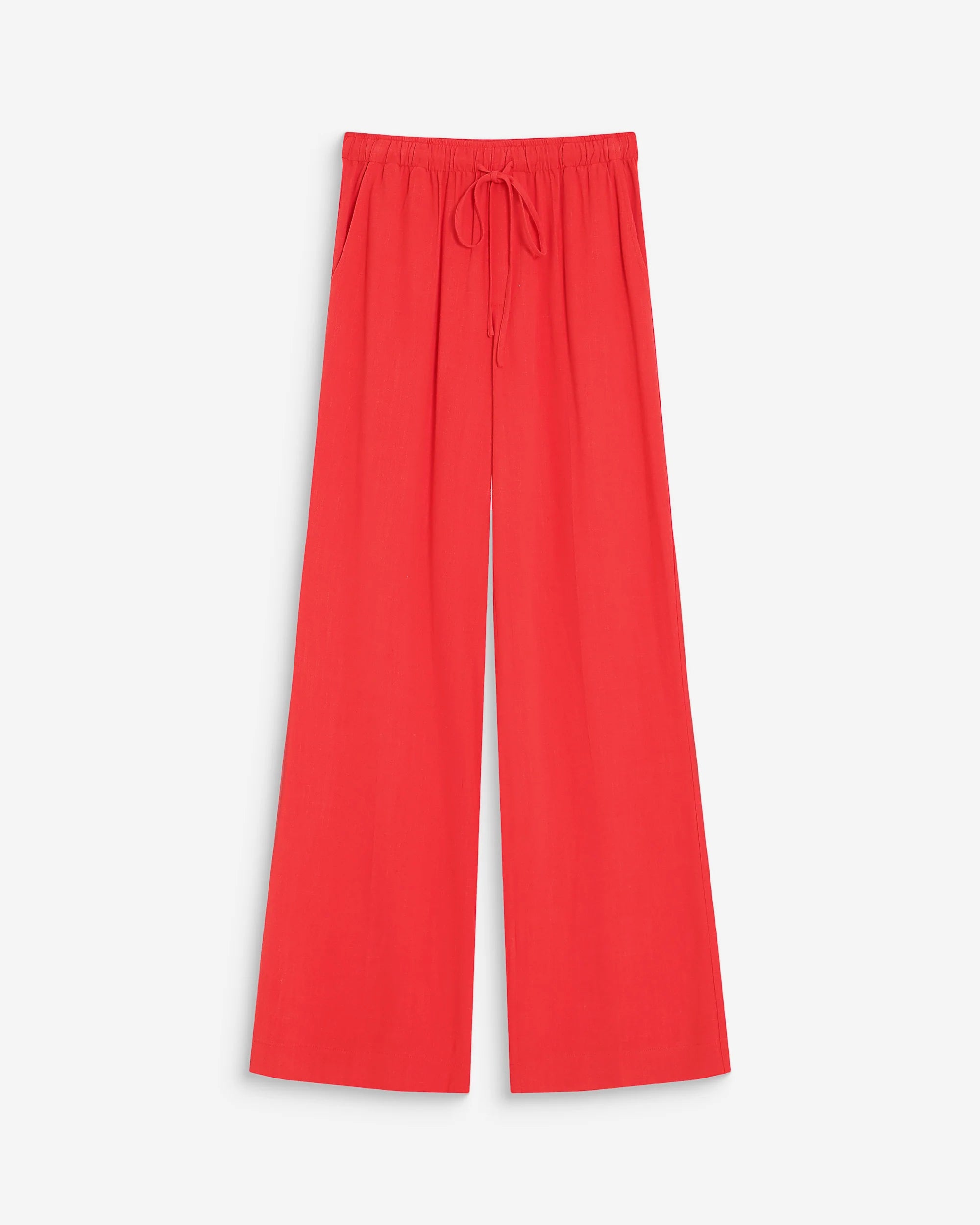 wide leg pant in blood red