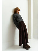grey cable knit sweater