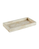 a herringbone patterned rectangular decorative tray
