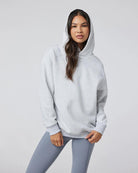 grey oversized hoodie