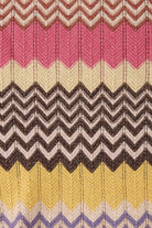 multi color stripe polo knit top