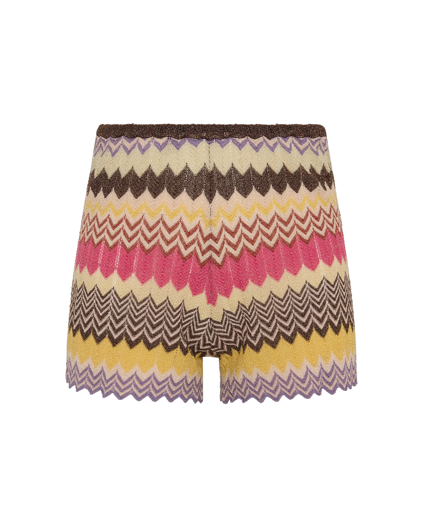 multi color stripe knit short