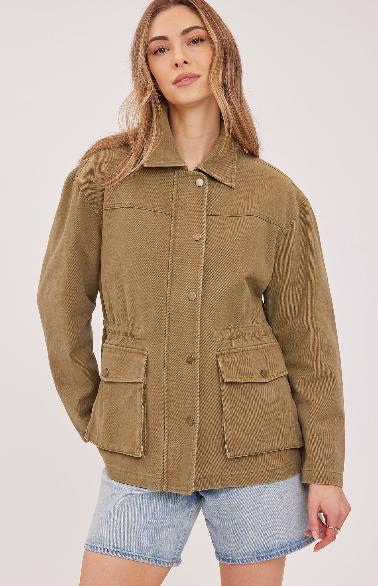 khaki utility jacket