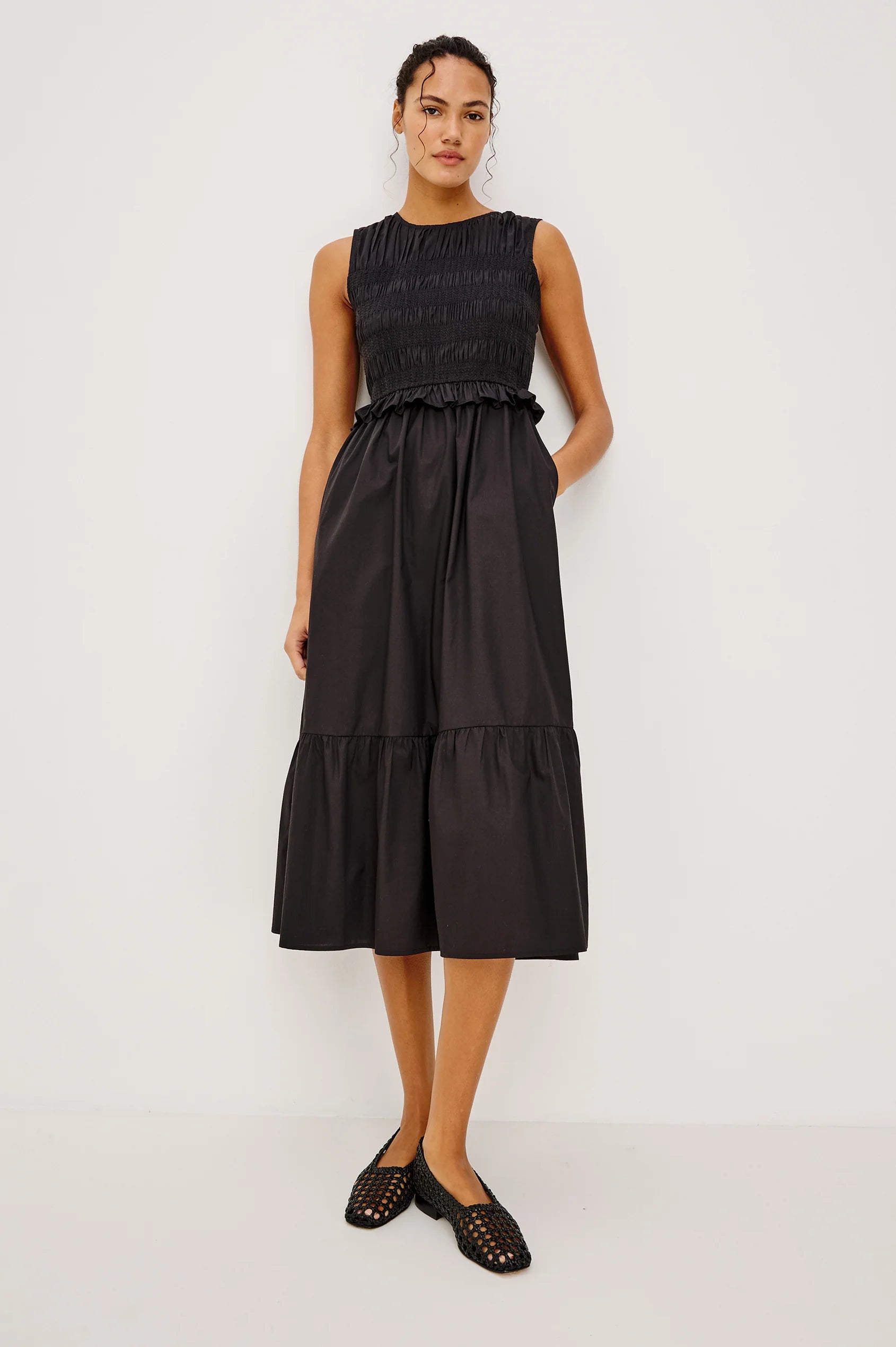 maxi dress in black