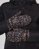 Rino and Pelle Daha Padded Mittens in Leopard