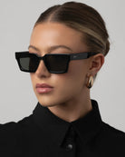 large black sunglasses