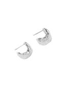 silver hoop earrings