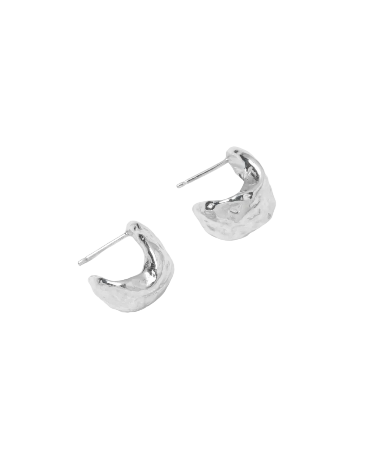 silver hoop earrings