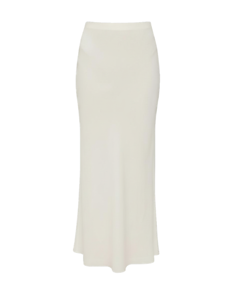 midi ivory skirt