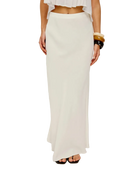 midi ivory skirt