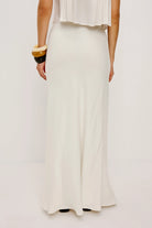 midi ivory skirt