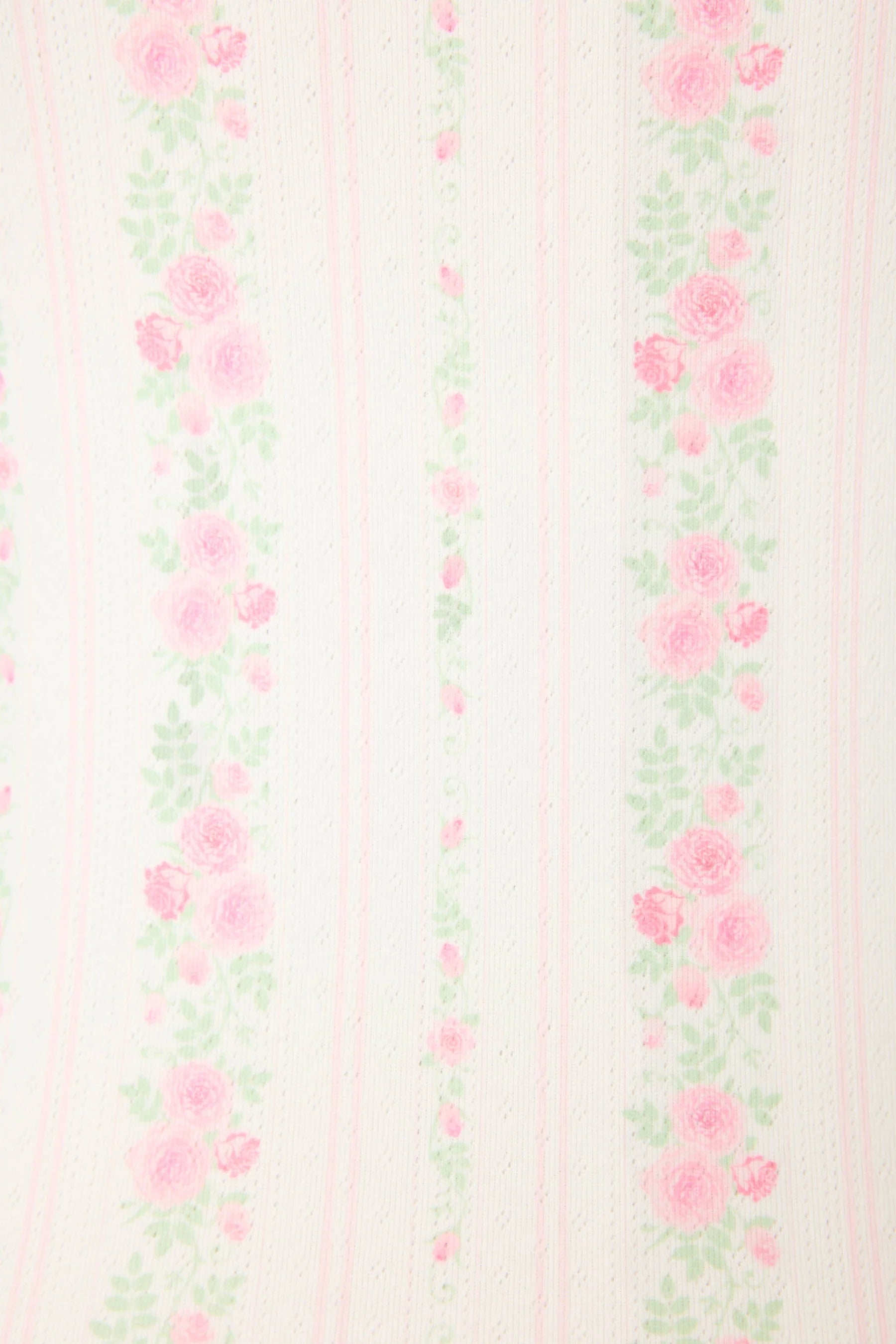 pajama cami in ivory with pink flowers