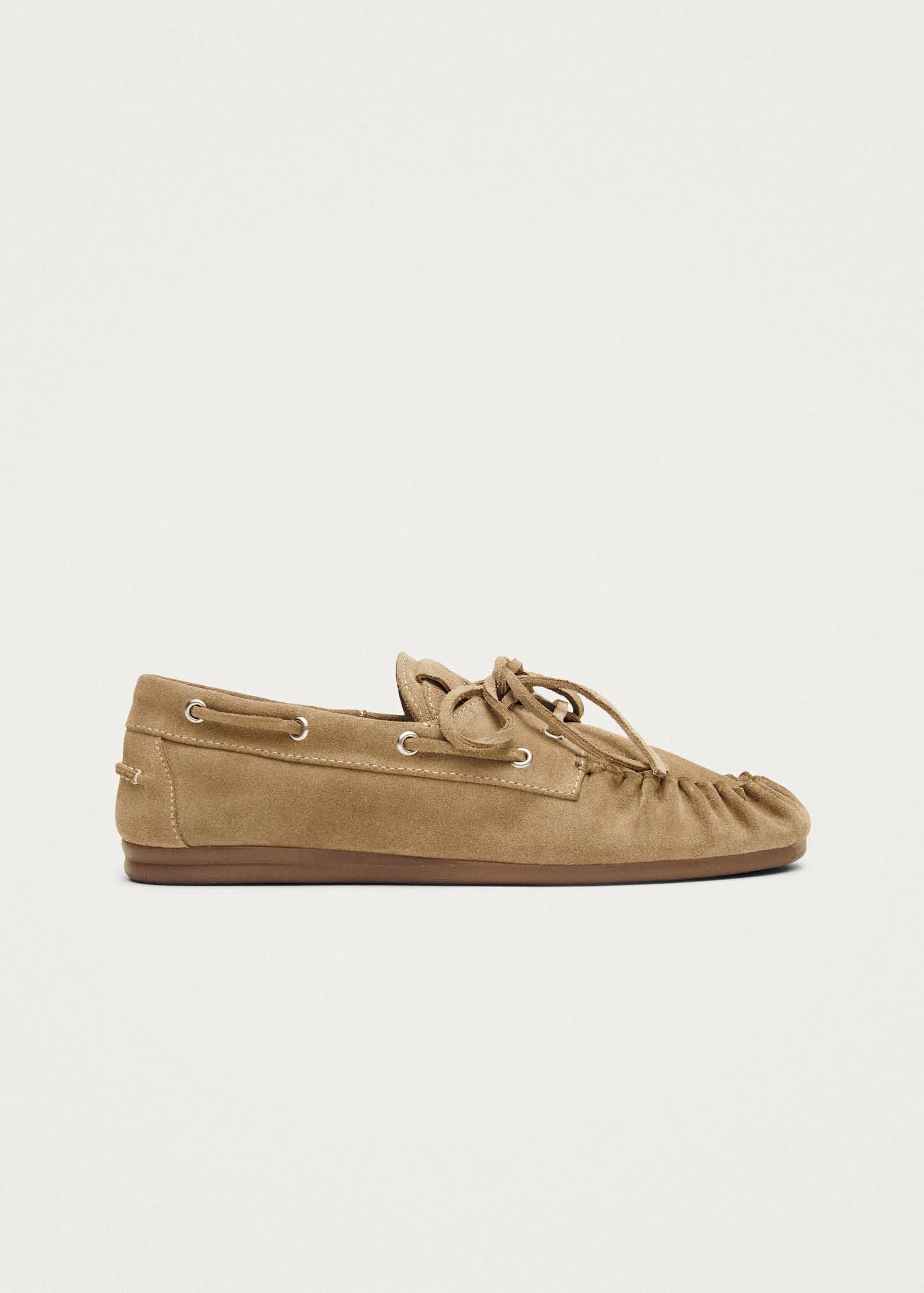 suede beige loafer