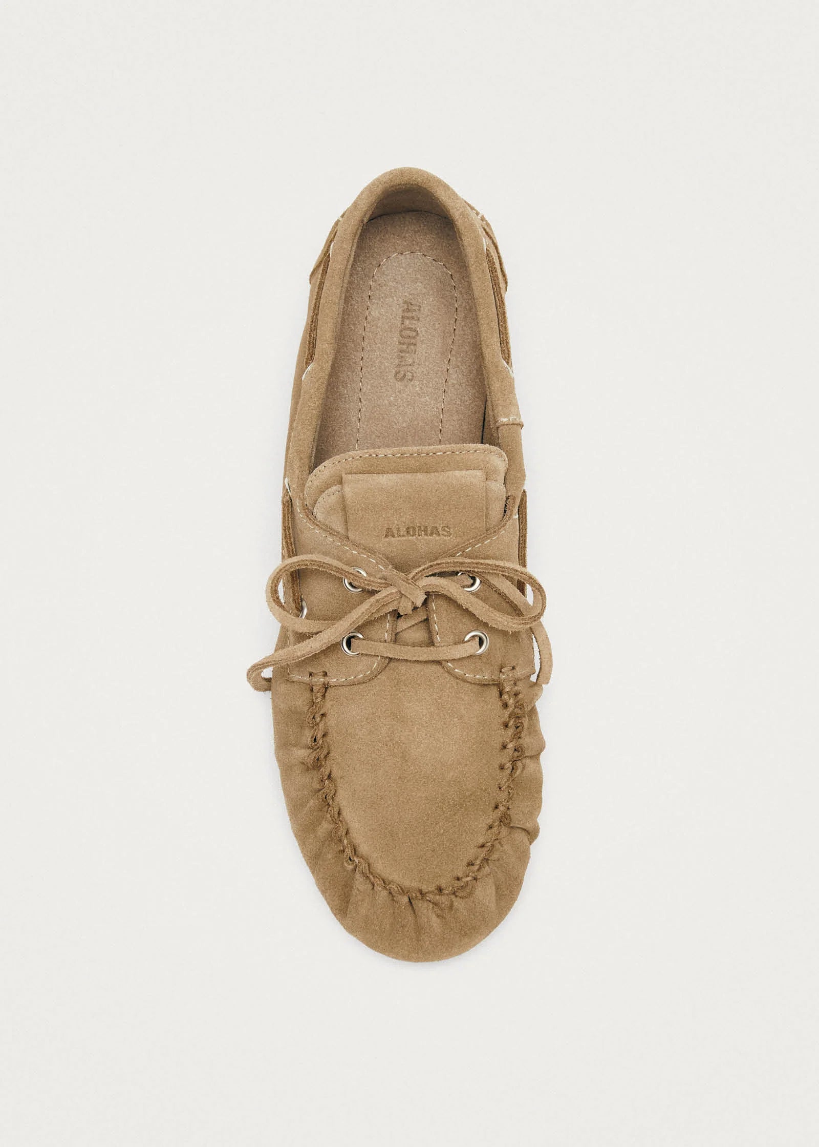 suede beige loafer