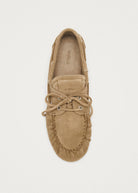 suede beige loafer