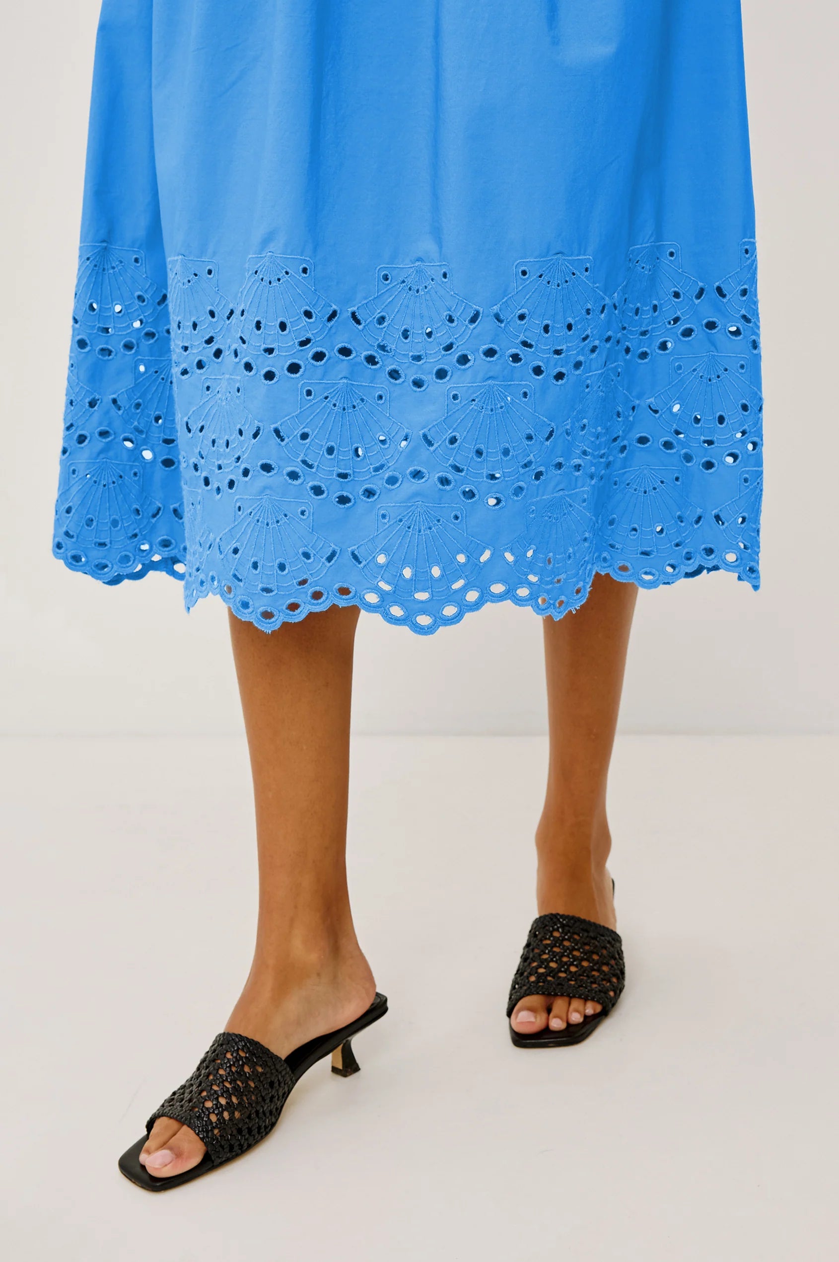 midi dress in blue