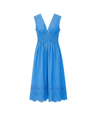 midi dress in blue