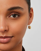gold drop earrings