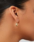gold drop earrings
