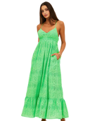 maxi green in green eyelet