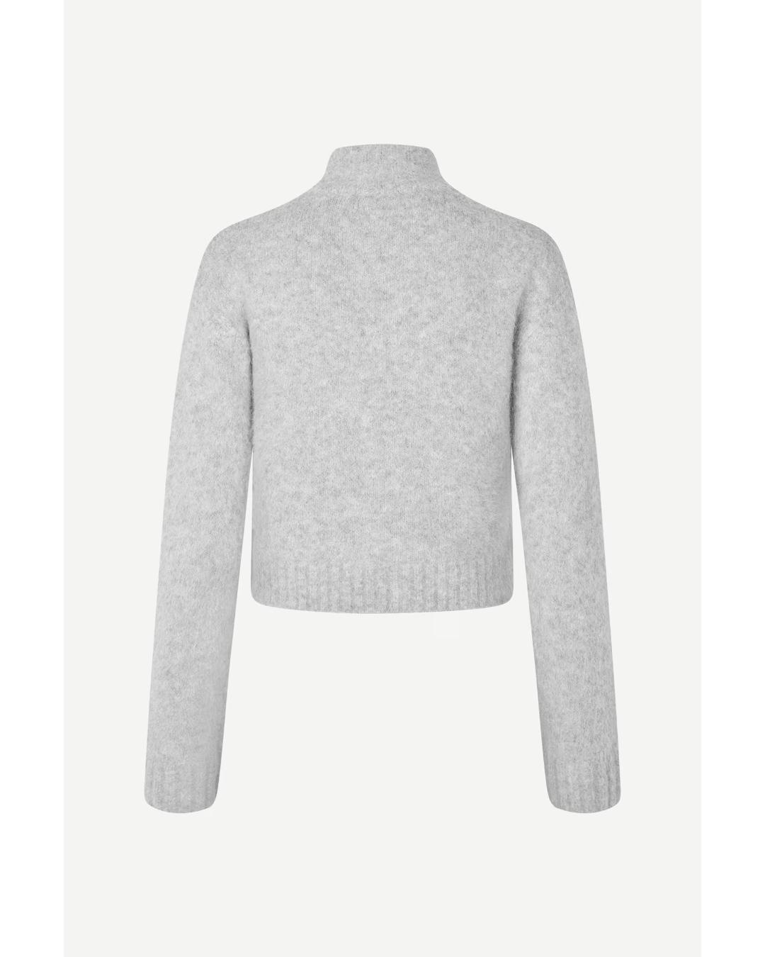 light grey zip sweater