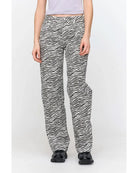 zebra patterned pant