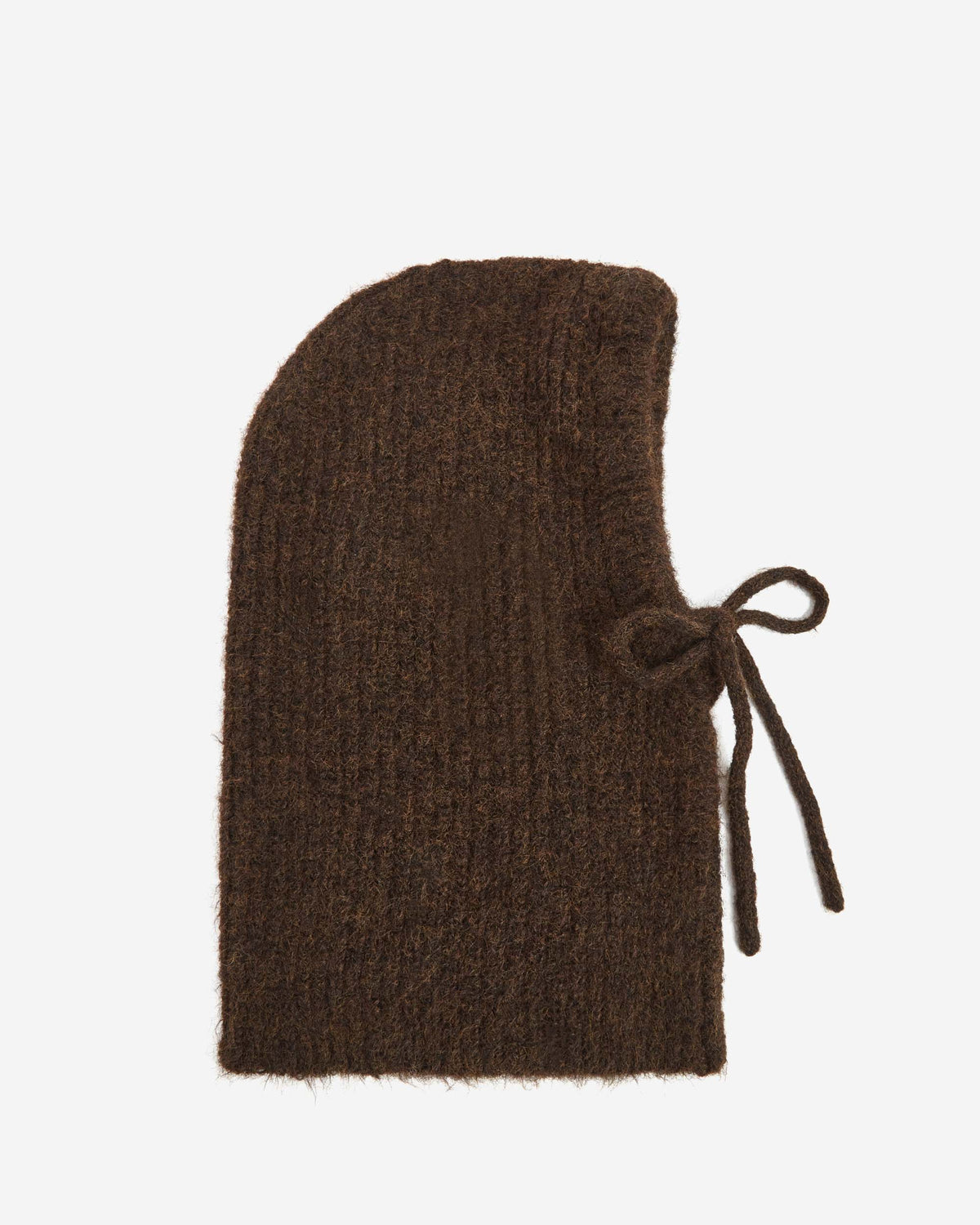 brown knit balaclava