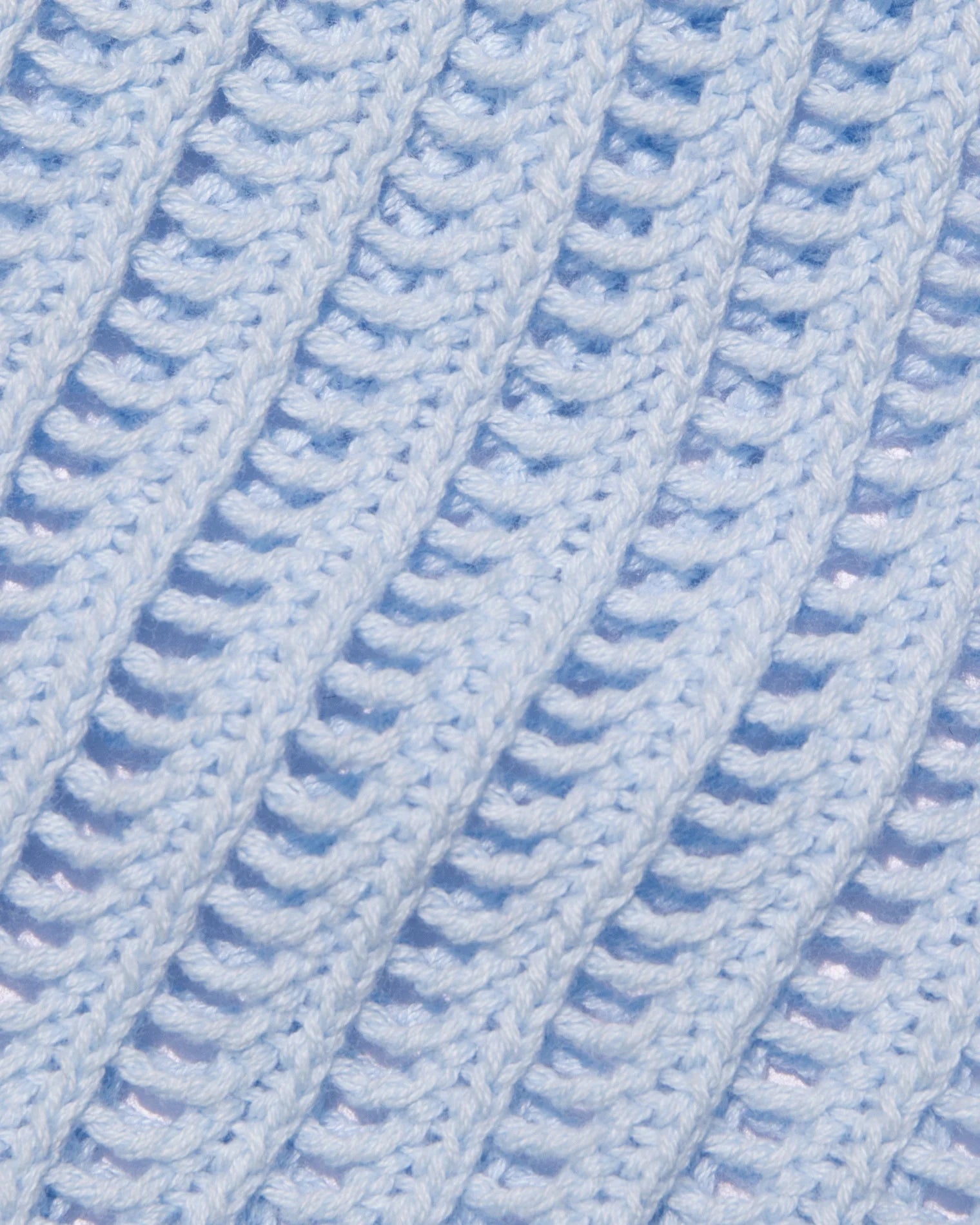 crochet tank top cover up in blue