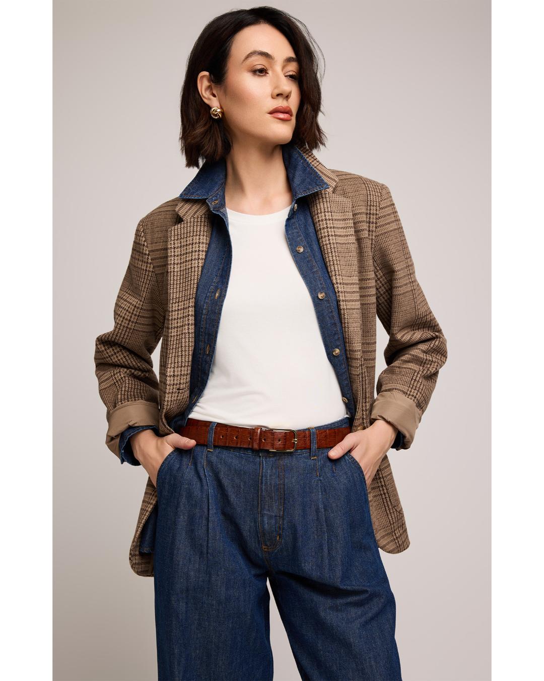 brown blazer