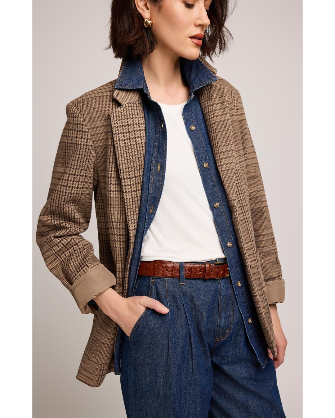 brown blazer