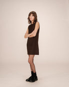 brown mini dress