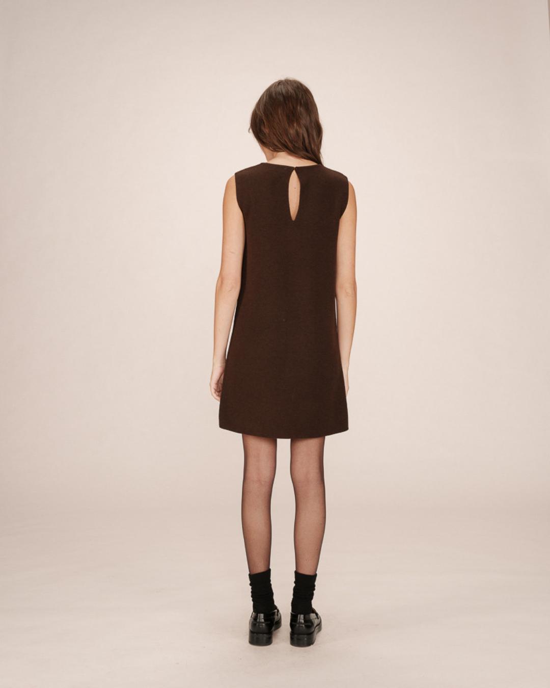 brown mini dress