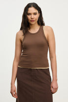 tank top in brown