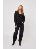 black cardigan