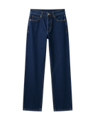 straight medium wash denim pant
