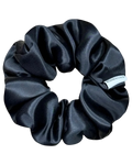 black satin scrunchie