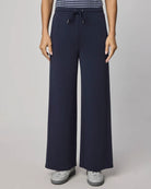 wide leg lounge pant in navy