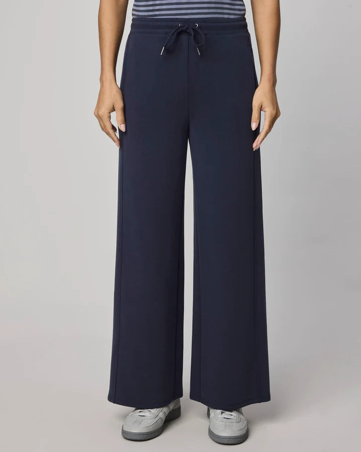 wide leg lounge pant in navy